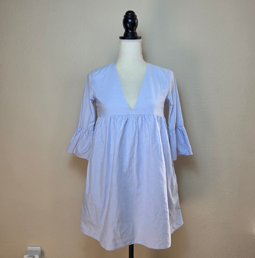 Zara Trafaluc Blue Romper Dress XS